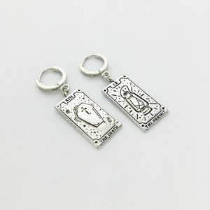 Mix and Match Tarot Card Earrings, Silver or Gold, Meaningful Gift, Inspirational Gift, Unique, Gift For Her, Strength, Sun image 9