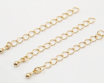 Extender, 2 inch Gold or Silver Extender, Bracelet or Necklace Extender, Adjustable Length, Flexible Length, Custom