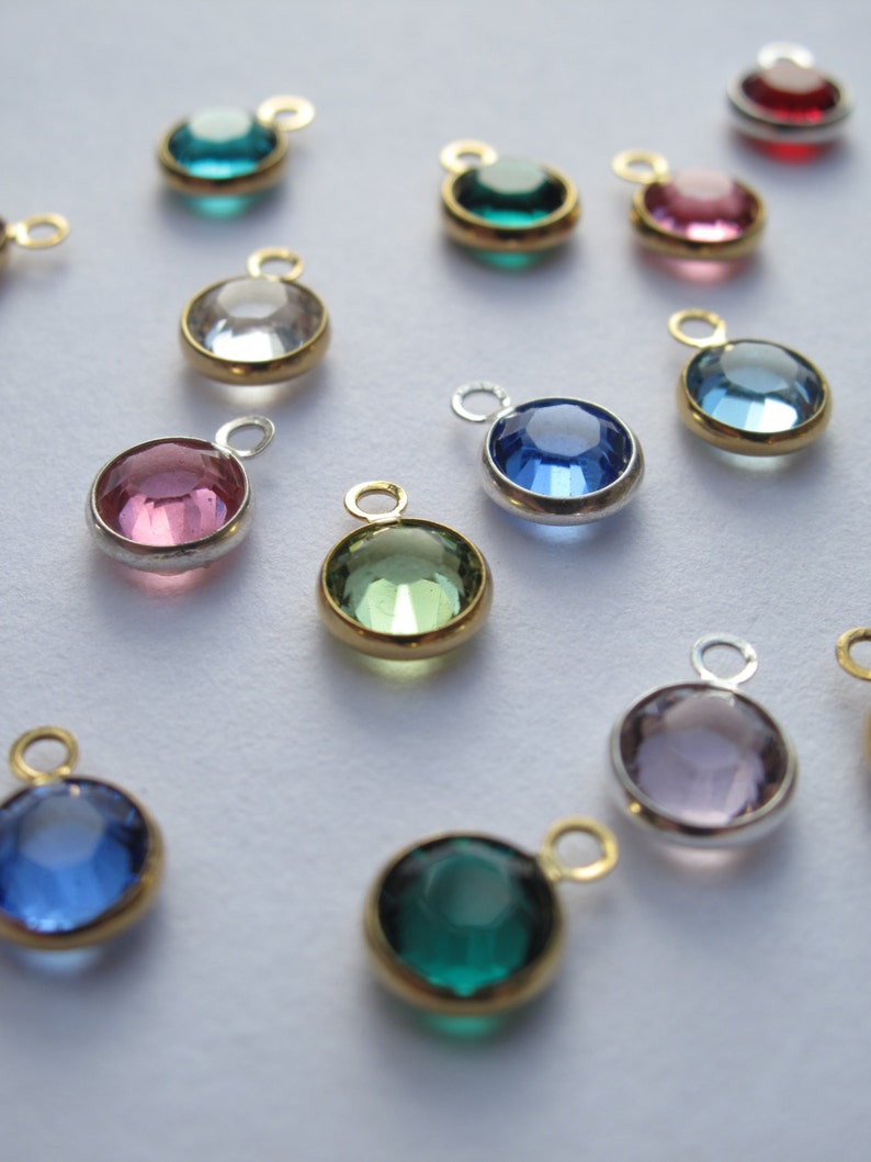 swarovski crystal birthstone rings