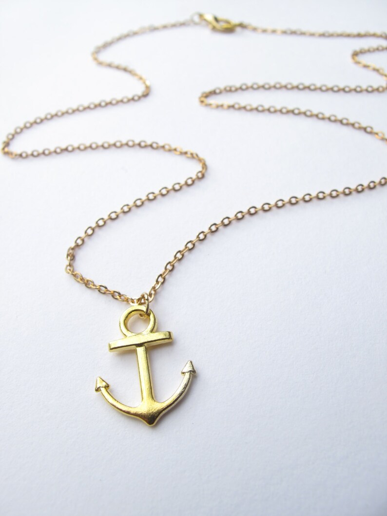 Anchor Necklace Nautical necklace Anchor Jewelry Nautical Jewelry Boyfriend Girlfriend Boat Necklace Seafarers Necklace