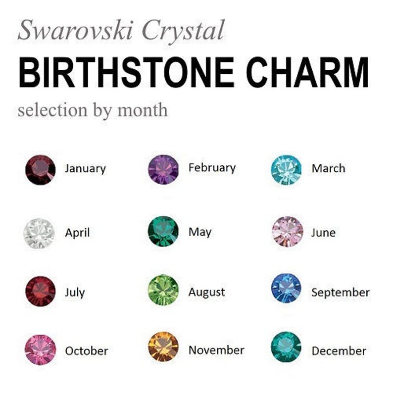 Swarovski Crystals, Extra Birthstones, Custom Jewelry, Birthstone Necklaces, Swarovski Birthstone Crystals image 2