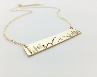 Mountain and Forest Necklace