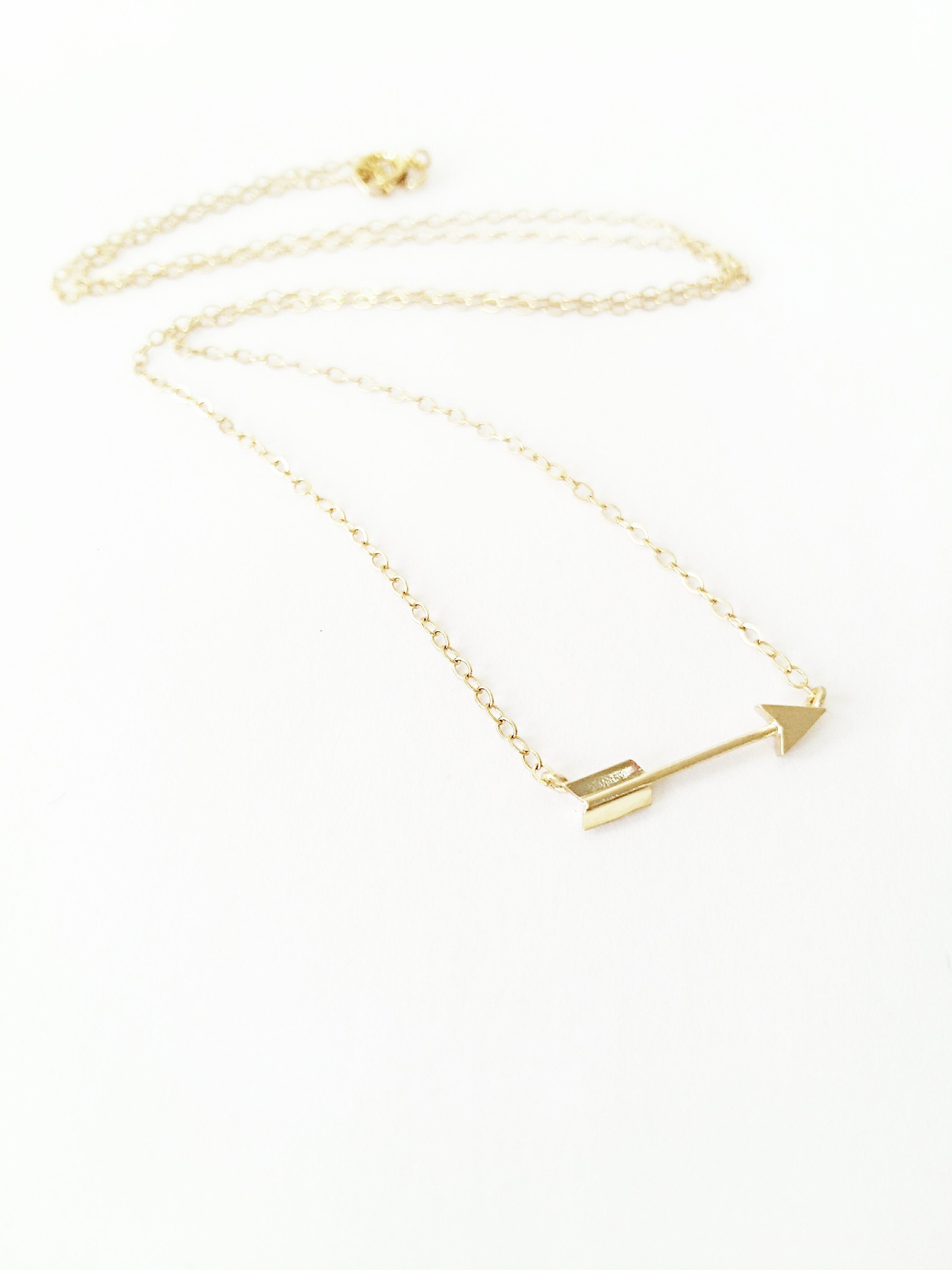 Gold arrow necklace anthropologie deals
