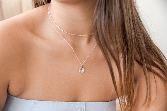 Collar Con Colgante En Forma De Corazón De Plata Chapada En Oro Diseño