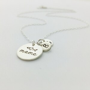 Personalized Disk with Tiny 6mm Initials Necklace, Waterproof, Mother Necklace, Grandma Necklace, Mother's Day, Grandma Gift, Initials image 6