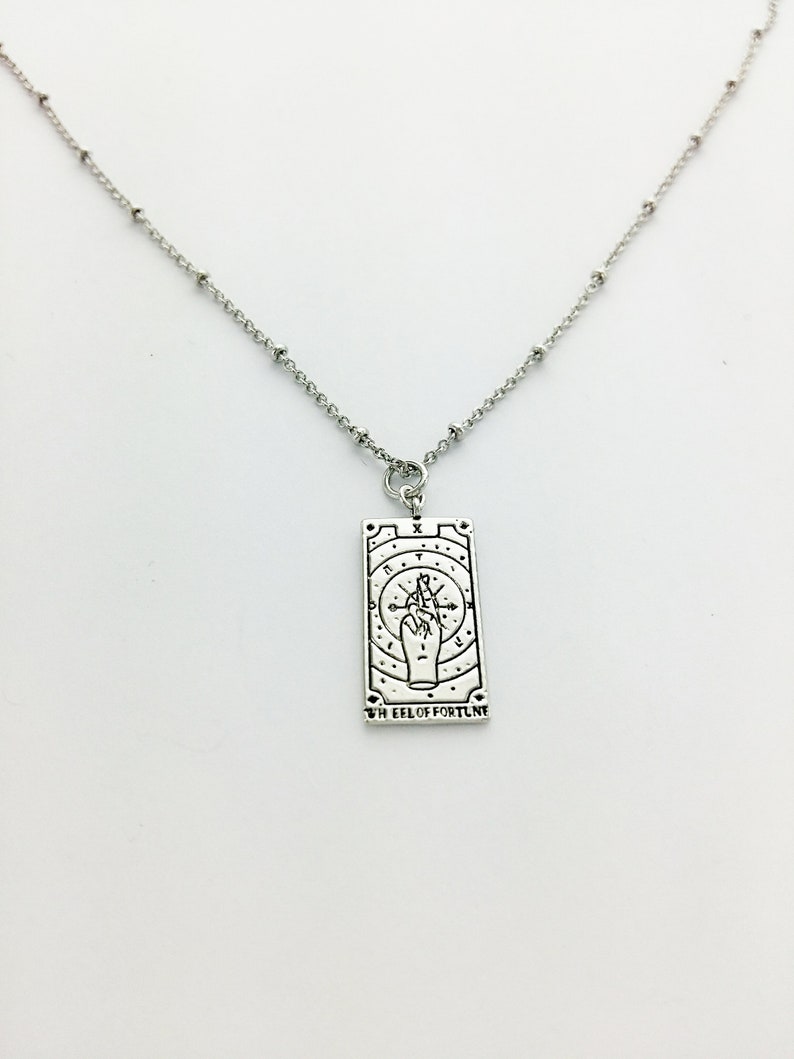 Dainty Tarot Card Necklace, Silver or Gold, The Sun, The Star, The World, Meaningful Gift, Inspirational, Unique, Gift For Her, Strength image 10