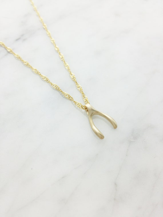 Gold Wishbone Necklace | Steve Pallas Bespoke Jewellery