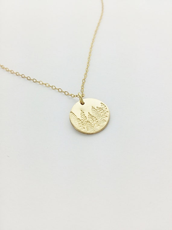 Forest Necklace Hand Engraved Forest 