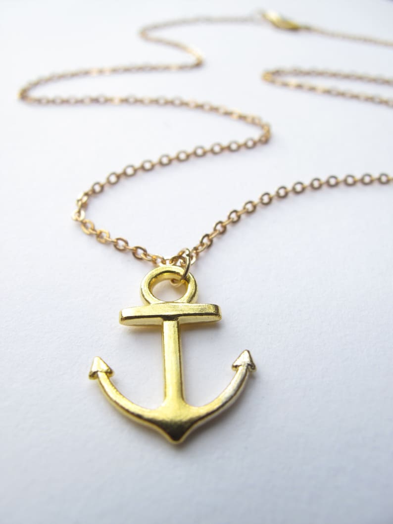 Anchor Necklace Nautical necklace Anchor Jewelry Nautical Jewelry Boyfriend Girlfriend Boat Necklace Seafarers Necklace
