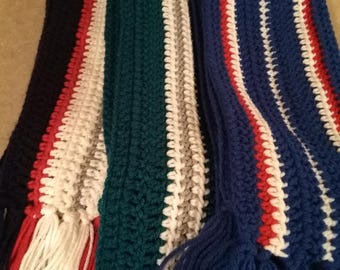 Crochet Football Team Inspired Scarf
