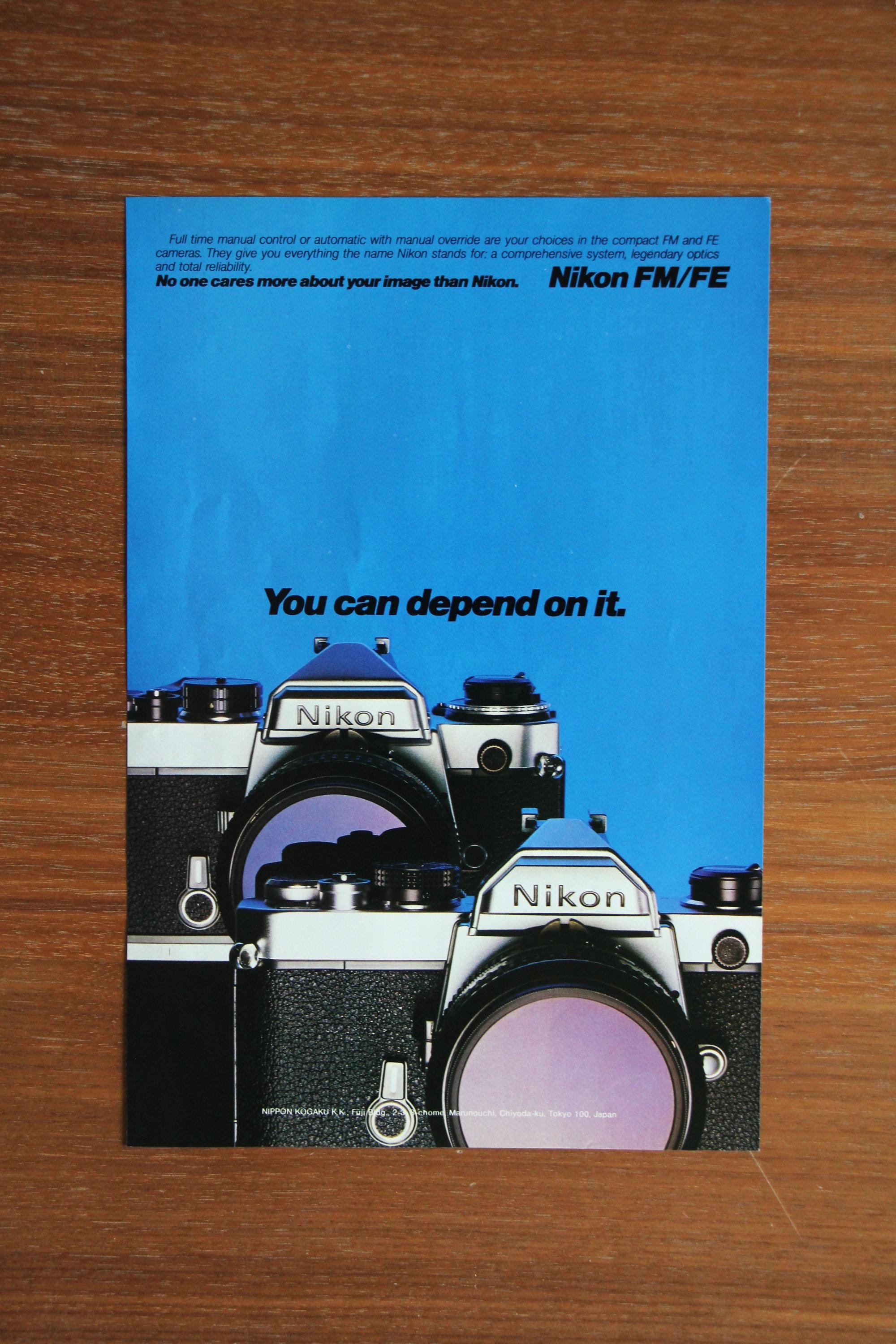 1982 Nikon FM/FE Advertisement | Original Vintage Print Ad | Camera ...