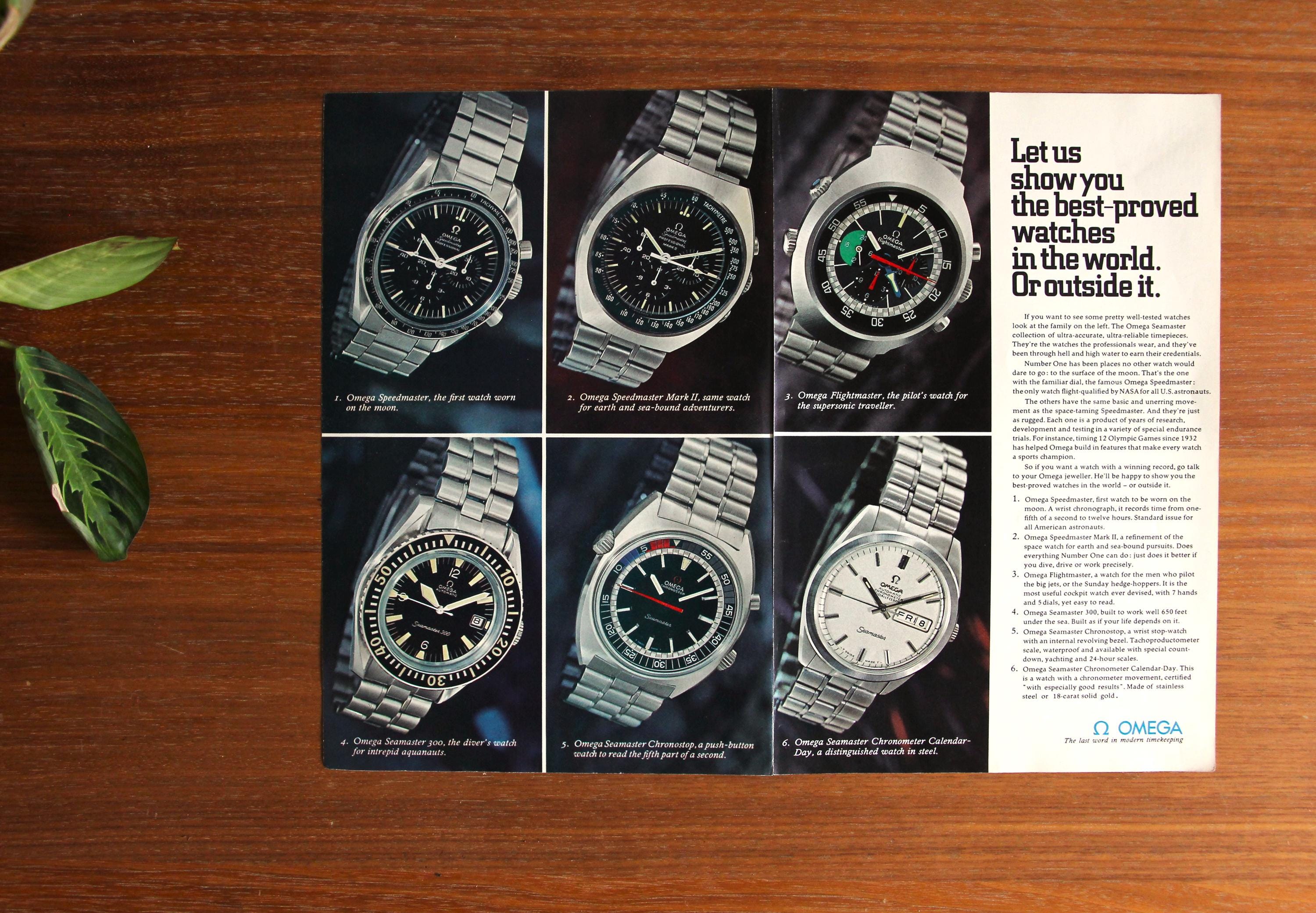 Omega watch poster - Etsy 日本