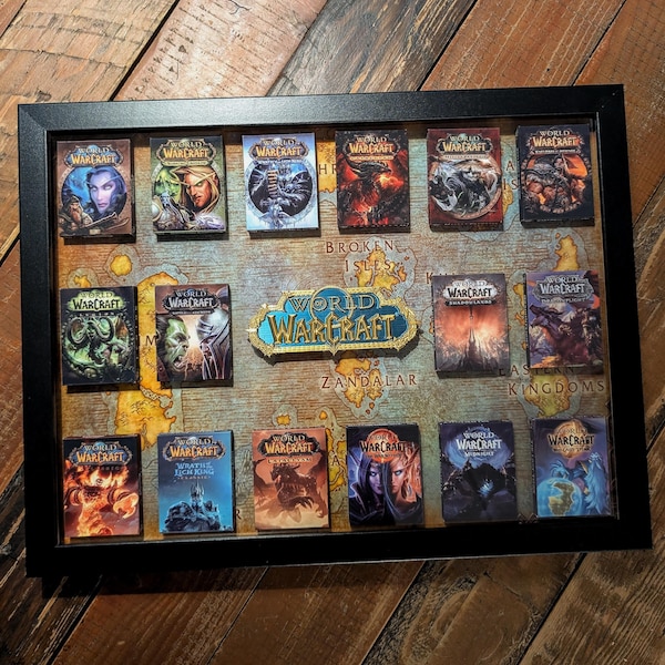WORLD OF WARCRAFT - Cadre photo 3D avec 20 figurines magnétiques