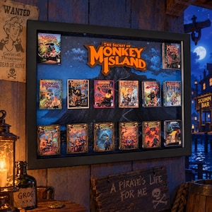 MONKEY ISLAND - 3D-tavelram med 12 magnetiska miniatyrer