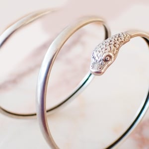 ART DECO Snake Wrap Bracelet | Silver
