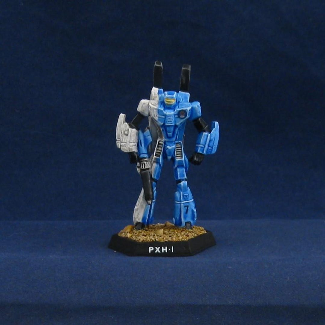 Painted Phoenix Hawk Heavy Mech, FASA Battletech, Ral Partha, 1/285th ...
