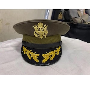WWII USAAF Officer Crusher Cap: Vintage Military Reproduction