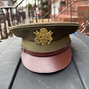 U.S. WWII Officer Visor Crusher Cap: all sizes available