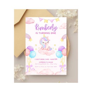 Birthday Party Invite Template | Invitation Template | Editable Template | Kids Invitation Template |