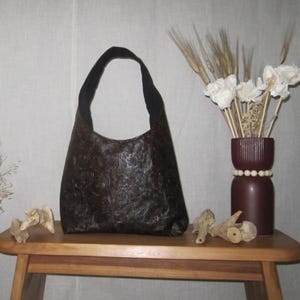 Homemade Brown Faux Leather Shoulder bag