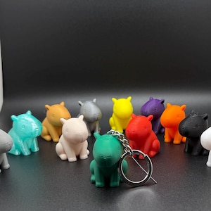Adorable 3D Printed Capybara Keychain – Cute Animal Charm for Bags & Keys