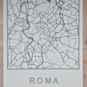 Carte dessinée de Rome