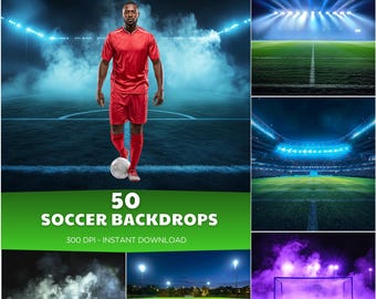 50 sfondi digitali per il calcio: sovrapposizioni di foto per la fotografia sportiva