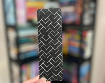 Black patterned bookmark