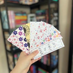 Floral bookmark bundle pack