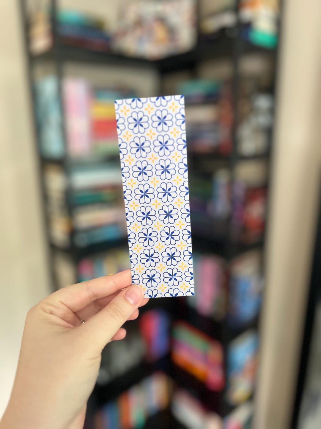 Blue Bookmark, Custom Design - Etsy