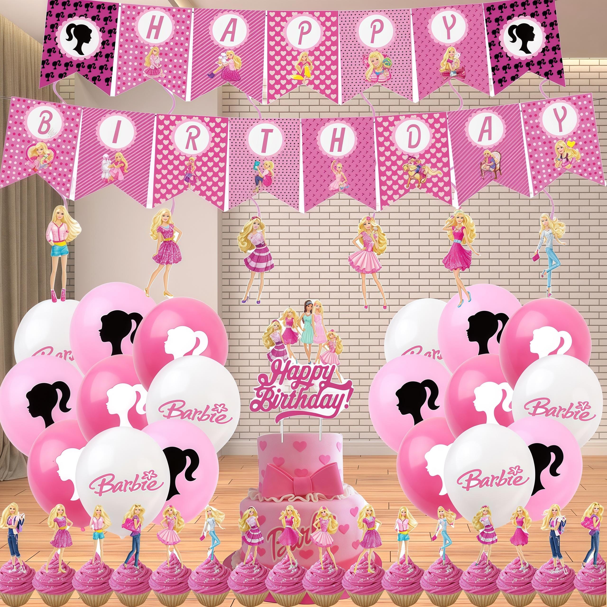 Barbie Prinzessin Party-Deko – Musikalische Folienballons, 5-teilig, Für Geburtstage