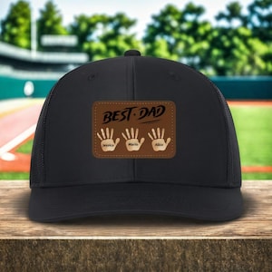 Custom Dad Hat with Kids Names - Personalized Dad Hat - Fathers Day Gift for Dad - Dad Trucker Hat - Gift from Kids, Daughter, Son, Children