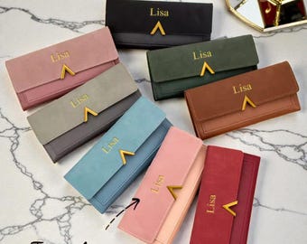 Personalized Wallet - Custom Name Trifold, Gift for Her