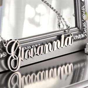 Custom Name Necklace: Gold Stainless Steel Personalized Jewelry