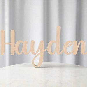 Custom Wooden Last Name Sign: Laser Cut Wedding Decor