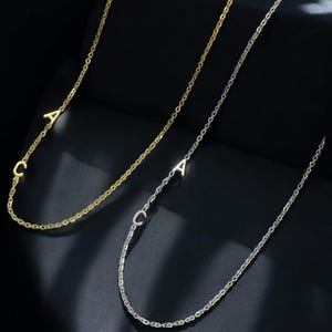 Gargantilla con inicial personalizada para mujer: regalo de joyería personalizado de acero inoxidable de la A a la Z