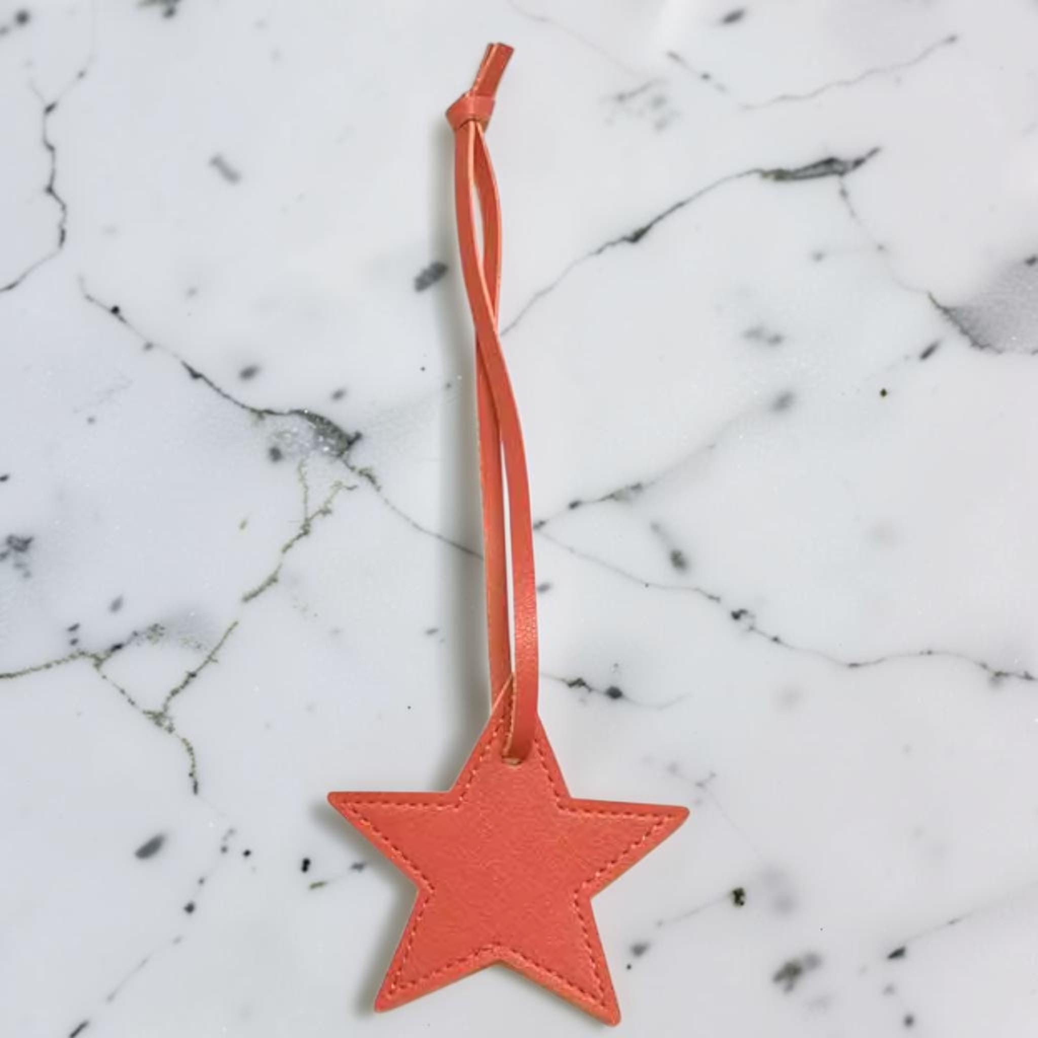 Personalized Leather Star Keychain: Custom Initial Keyring - Etsy