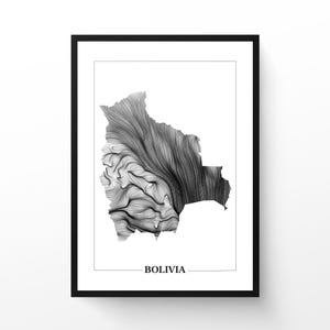 Bolivia Wind Map | Set of 2 Designs | Printable Wall Art | Minimalist Data Art | Instant Digital Download