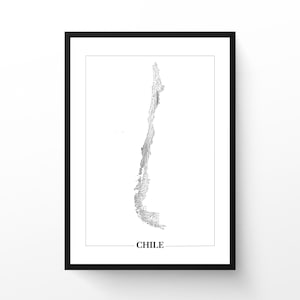 Chile Wind Map | Set of 2 Designs | Printable Wall Art | Minimalist Data Art | Instant Digital Download