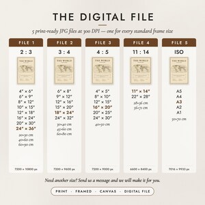 The Digital File option: five print-ready JPG files in 2:3, 3:4, 4:5, 11:14 and ISO ratios at 300 DPI