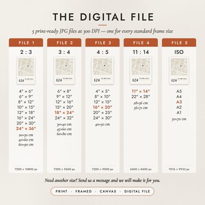 The Digital File option: five print-ready JPG files in 2:3, 3:4, 4:5, 11:14 and ISO ratios at 300 DPI