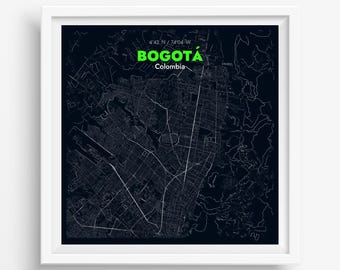 Custom Digital City Roads Map File - Printable Wall Art, Instant Download