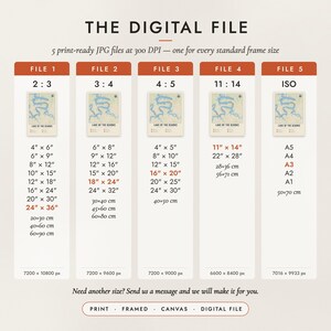 The Digital File option: five print-ready JPG files in 2:3, 3:4, 4:5, 11:14 and ISO ratios at 300 DPI