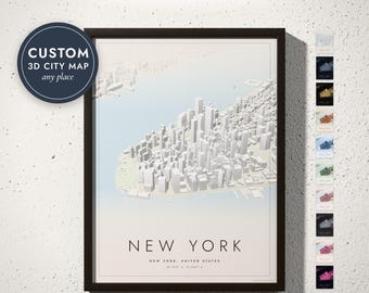 Custom 3D City Map: Personalized Architect's Model (Digital Download, 300 DPI)