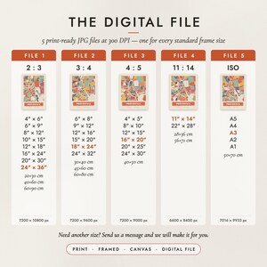 The Digital File option: five print-ready JPG files in 2:3, 3:4, 4:5, 11:14 and ISO ratios at 300 DPI