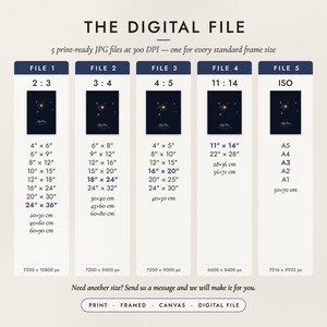 The Digital File option: five print-ready JPG files in 2:3, 3:4, 4:5, 11:14 and ISO ratios at 300 DPI