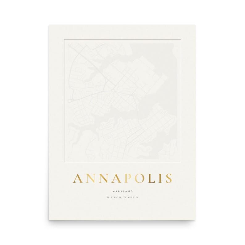 Real product photo: the Custom Embossed Look City Map Print as an unframed print on museum-quality matte paper