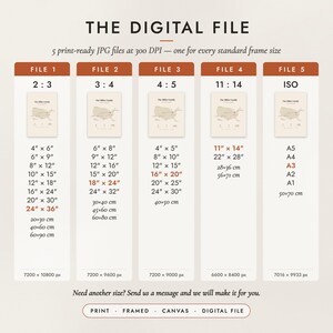 The Digital File option: five print-ready JPG files in 2:3, 3:4, 4:5, 11:14 and ISO ratios at 300 DPI
