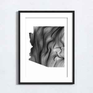 Wind Karte von Arizona zum Downloaden in 6 Größen mit Canva