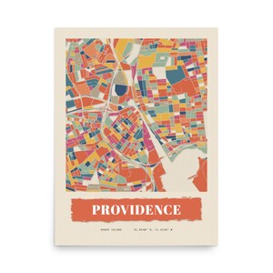 Real product photo: the Custom Paper Collage City Map Print as an unframed print on museum-quality matte paper